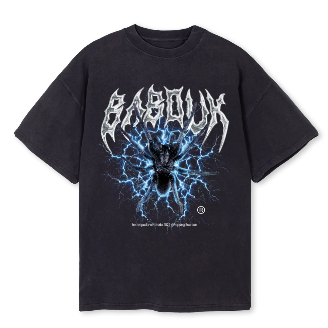 BABOUK Vintage Black Oversized Tee.