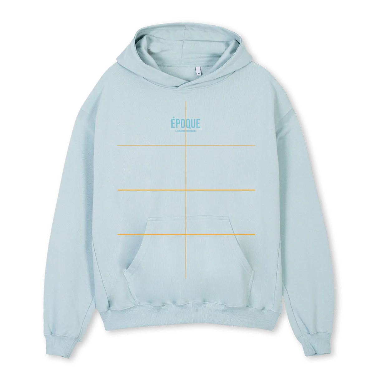 BABYBLAU Cold Blue Oversized Hoodie.