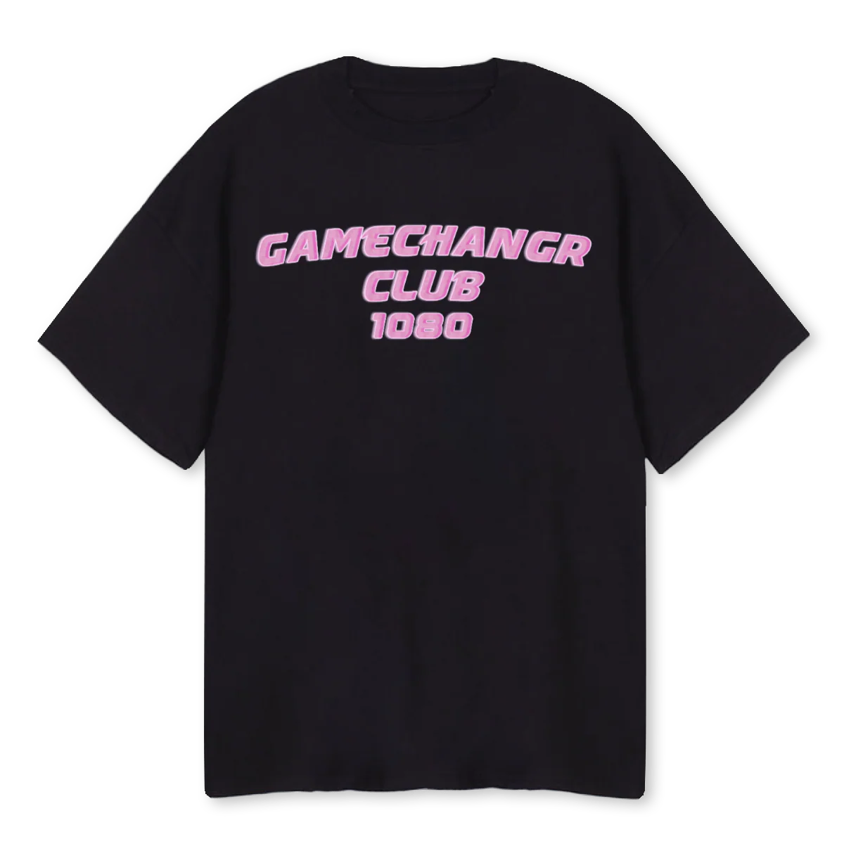 BABYROZEBLACKTEE Black Oversized Tee.