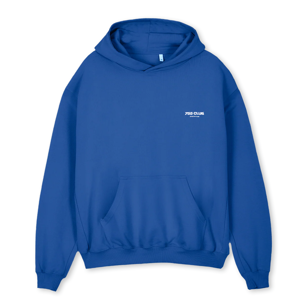 BACK AMSTERDAM Cobalt Blue Oversized Hoodie.