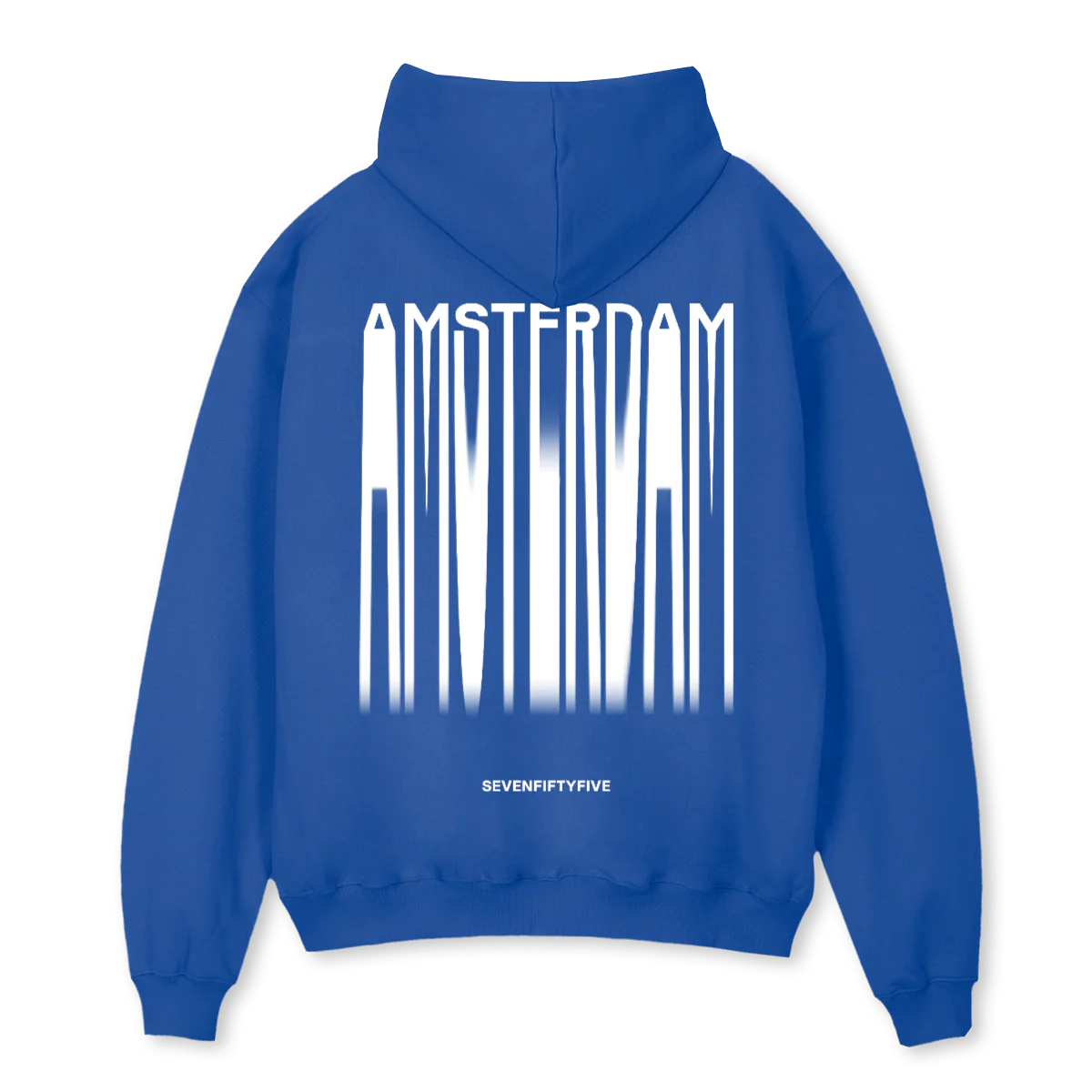 BACK AMSTERDAM Cobalt Blue Oversized Hoodie. - Image 2