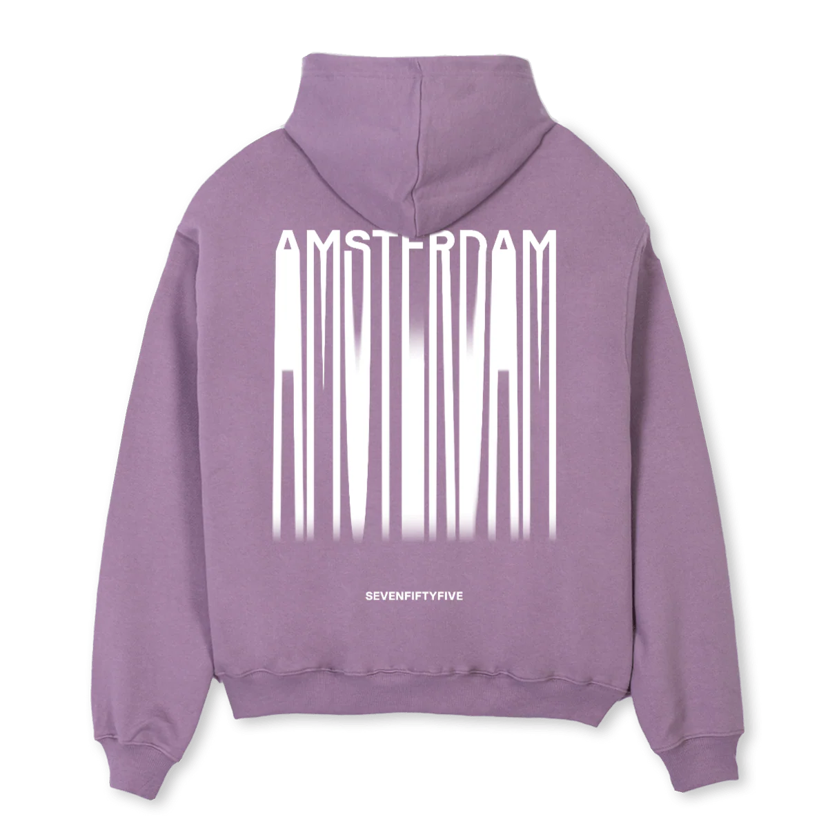 BACK AMSTERDAM Purple Oversized Hoodie. - Image 2