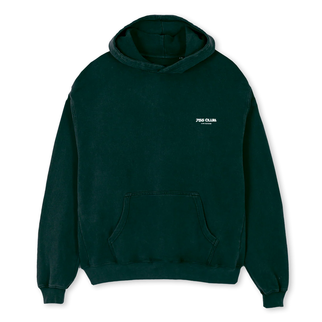 BACK TEXT Wild Green Oversized Hoodie.