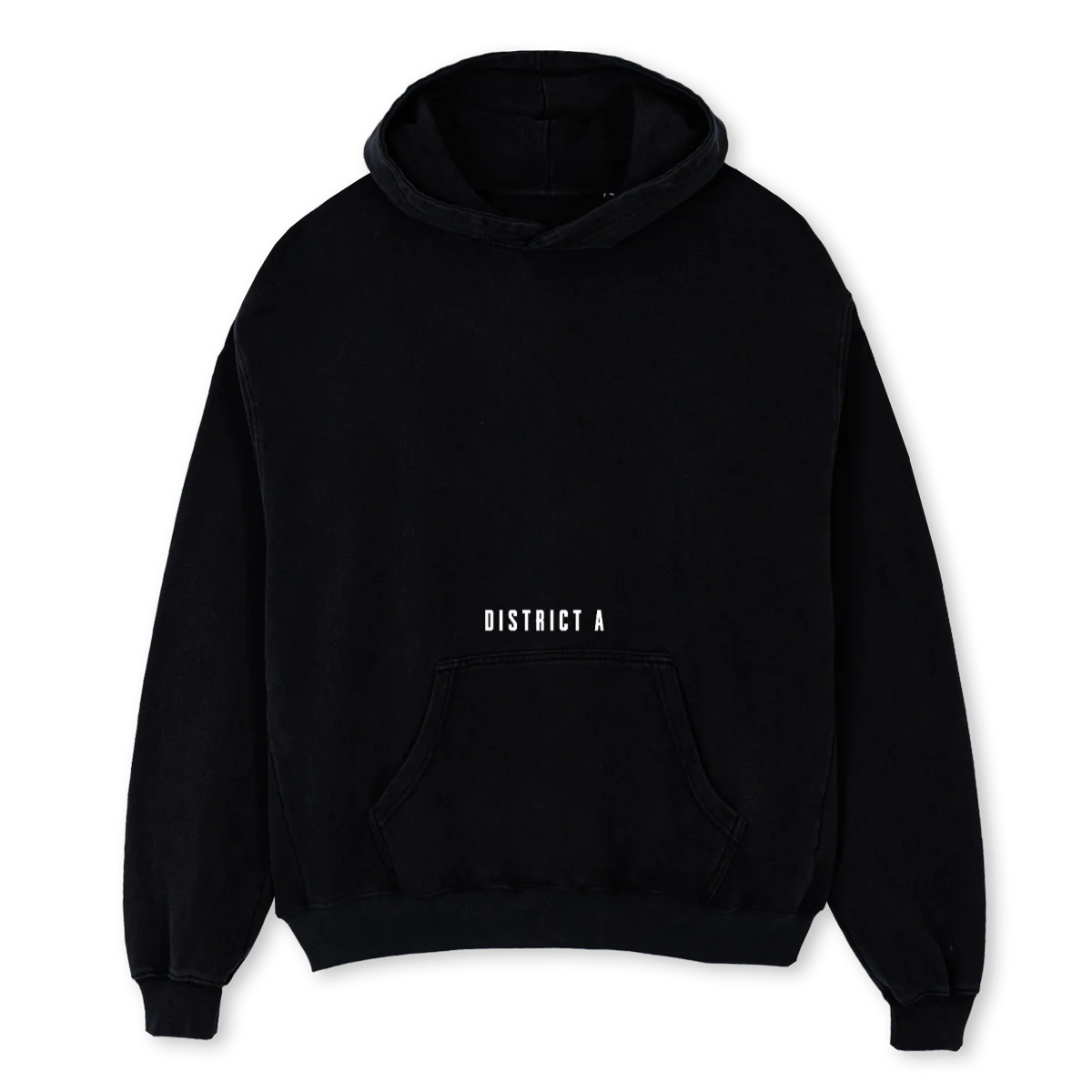 BACKLOGO Black Oversized Hoodie.
