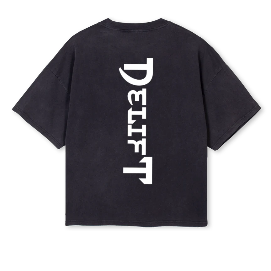 BACKWHITE Vintage Black Oversized Boxy Tee. - Image 2