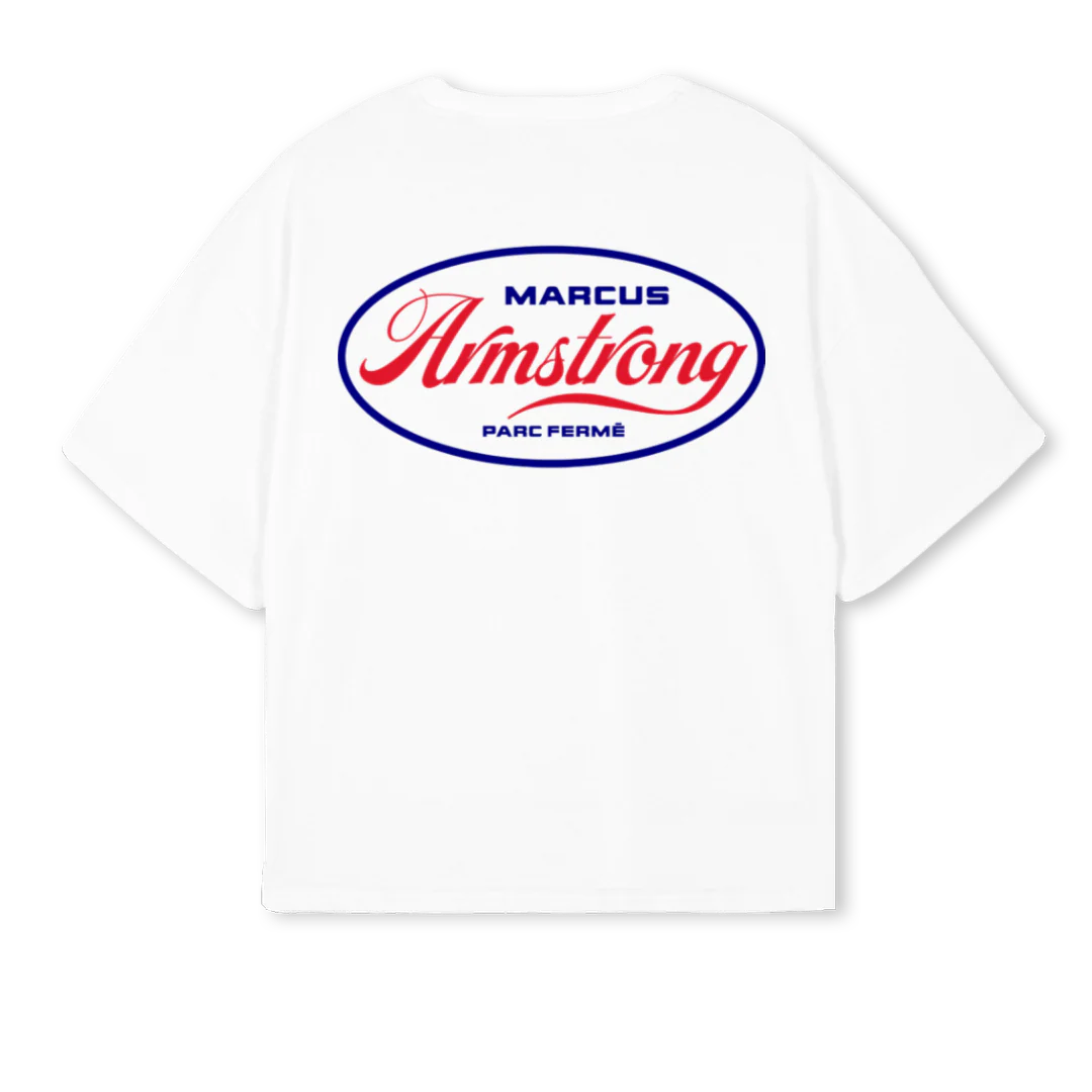 ARMSTRONG_SP White Oversized Boxy Tee - Image 2