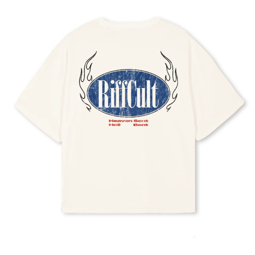 BADGETEE Vintage White Oversized Boxy Tee. - Image 2