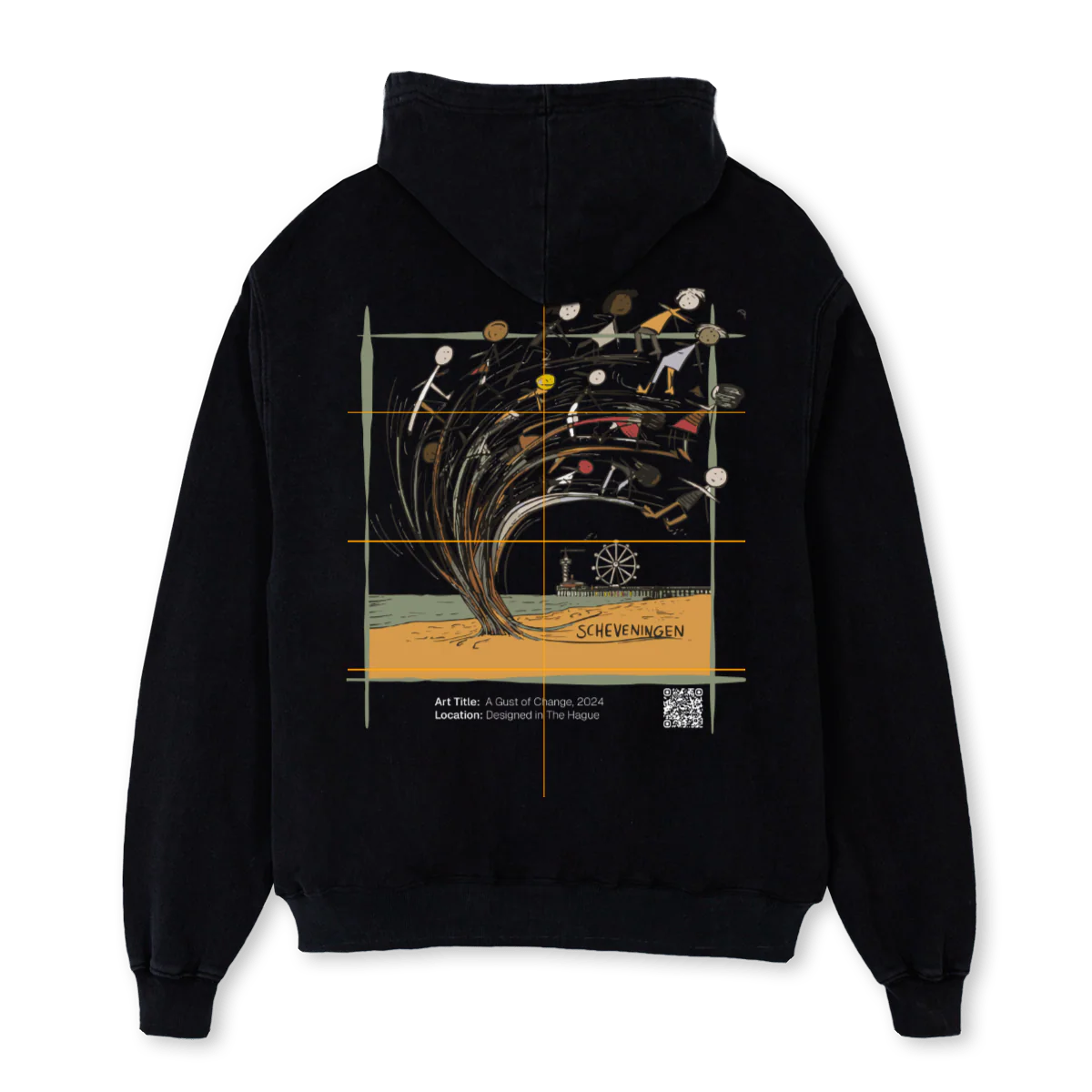 BAGUSTOFCHANGE Black Oversized Hoodie. - Image 2