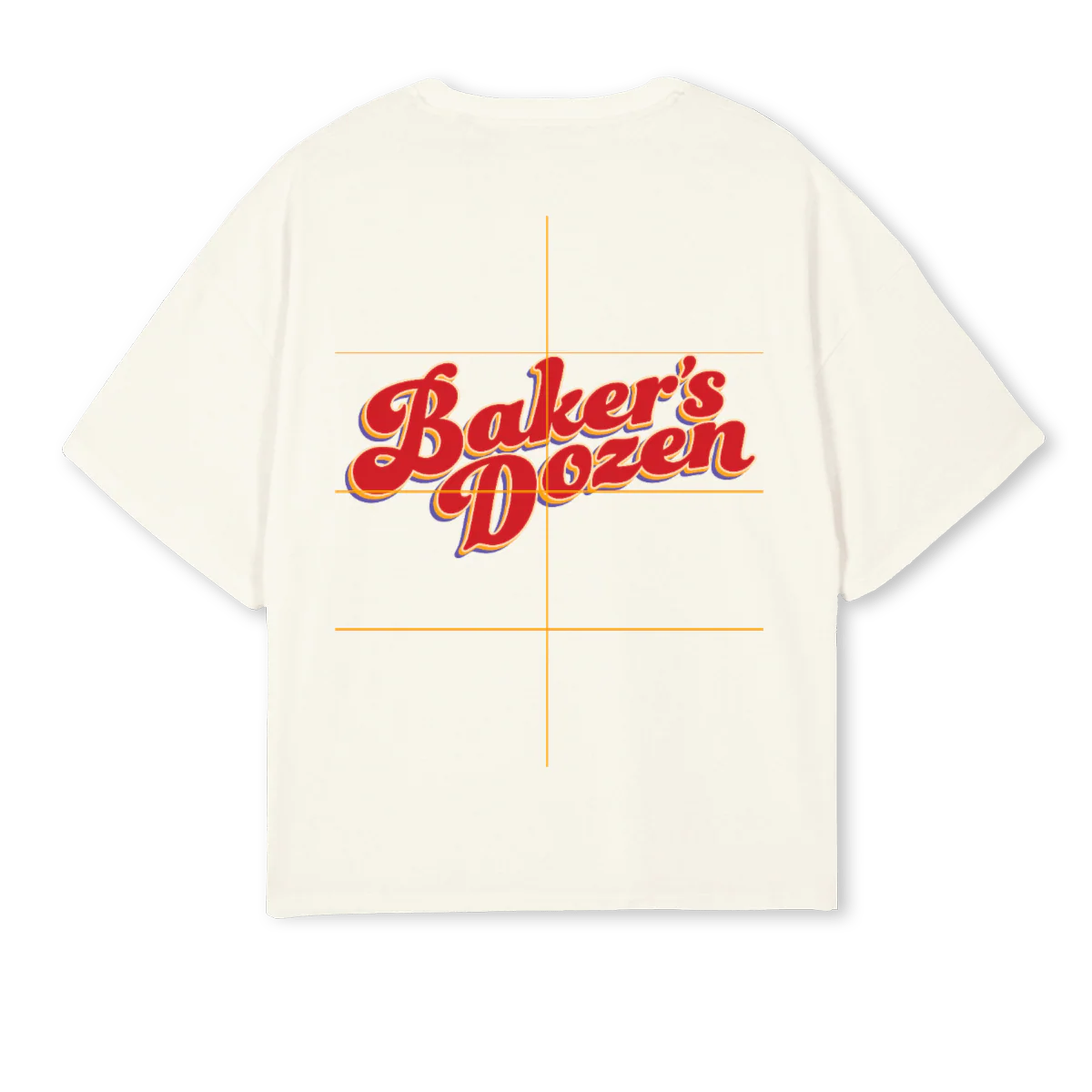 BAKERSDOZENOGTEECREA Cream Oversized Boxy Tee. - Image 2