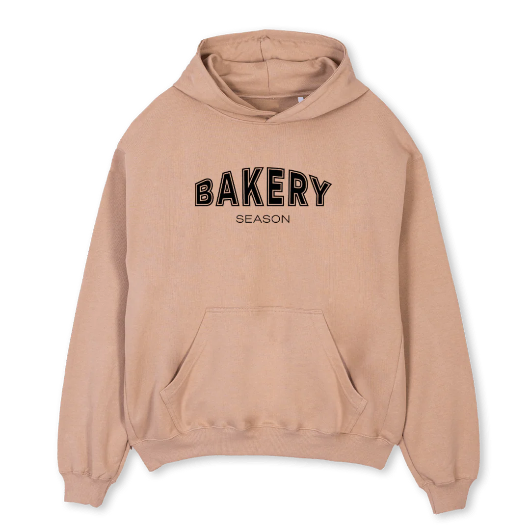 BAKERYBASICCROISSANT Croissant Oversized Hoodie.