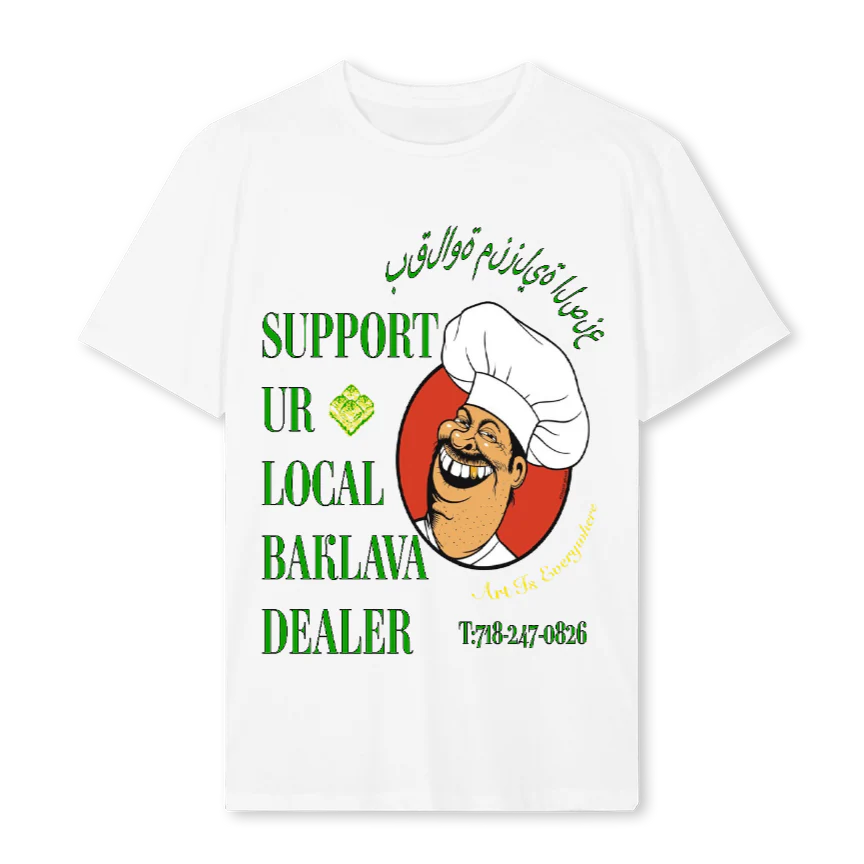 BAKKY White Regular Tee.