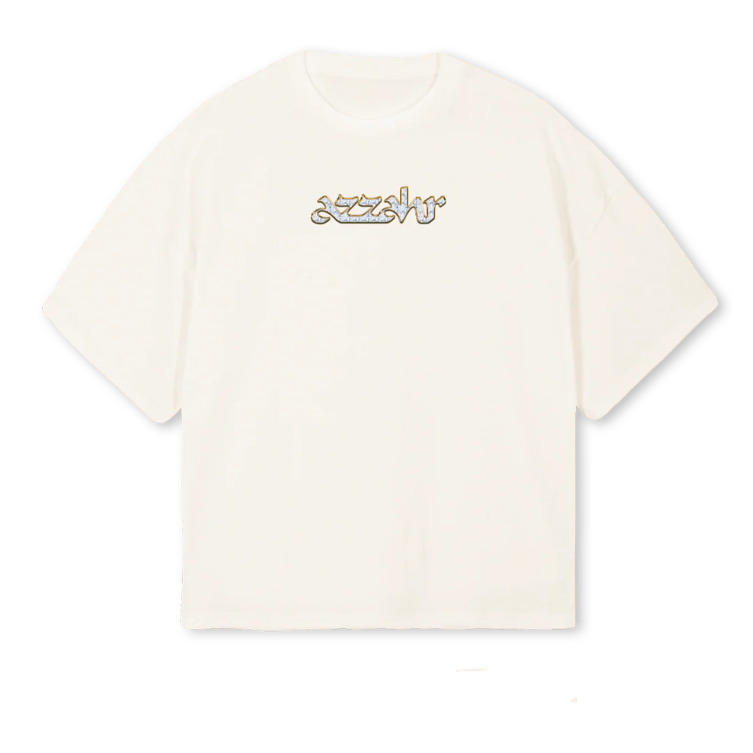 BALANCE Vintage White Oversized Boxy Tee.