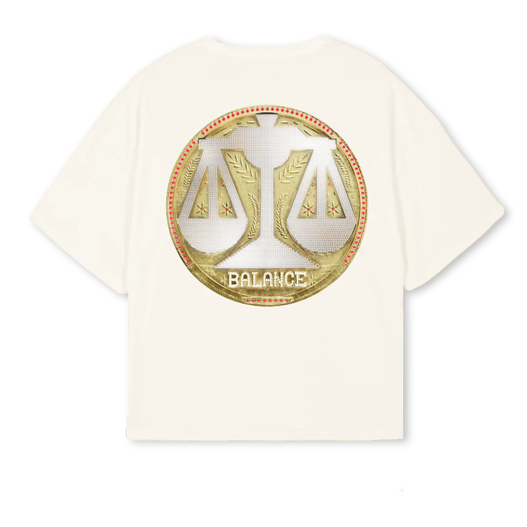 BALANCE Vintage White Oversized Boxy Tee. - Image 2