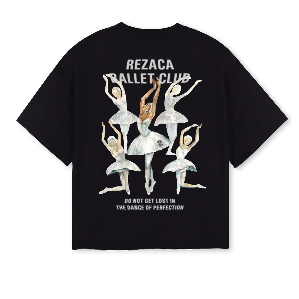 BALLETX Black Oversized Boxy Tee. - Image 2