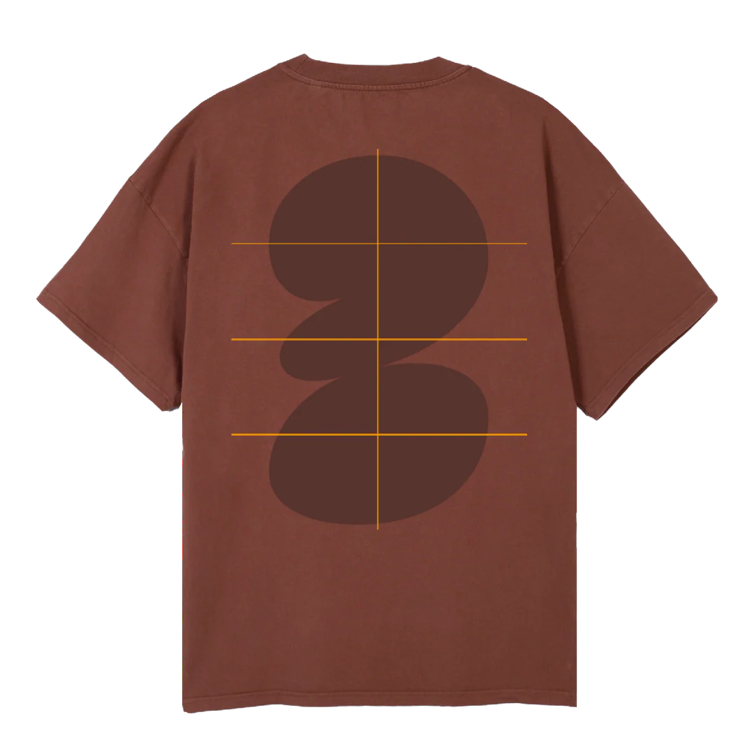 BALLOON Vintage Brown Oversized Tee. - Image 2