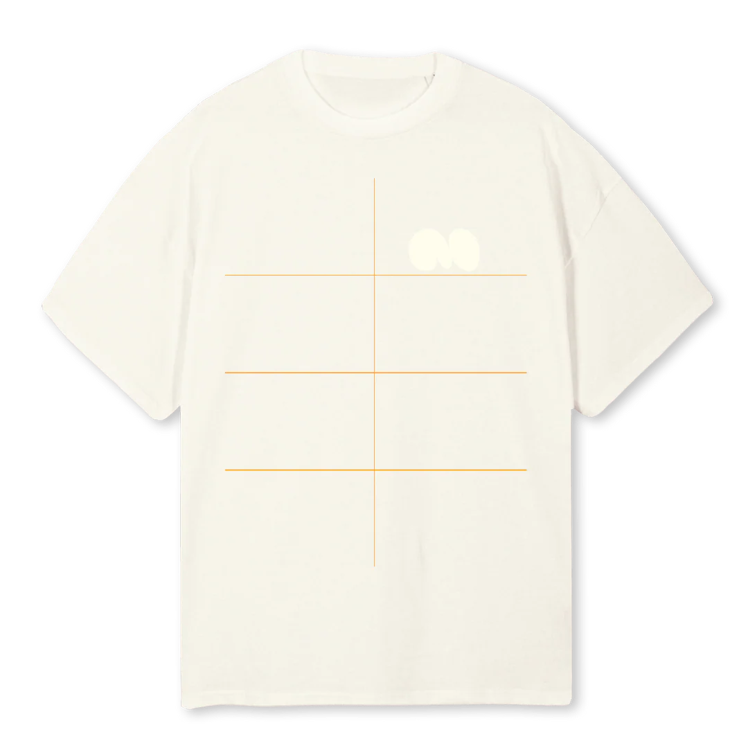 BALLOON CREAM Cream Oversized Tee.