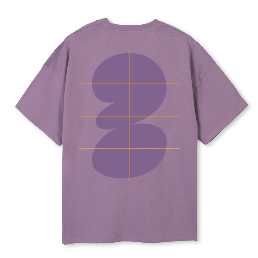 BALLOON TEE PURPLE Purple Oversized Tee. - Image 2