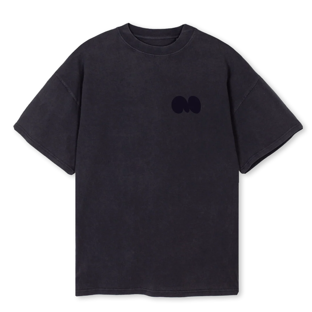 BALLOON TONO TEE Vintage Black Oversized Tee.
