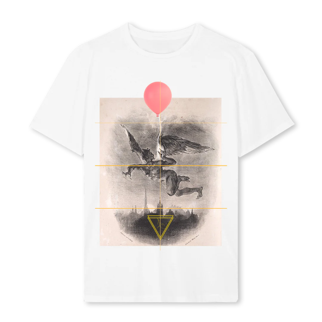 BALLOON White Regular Tee.