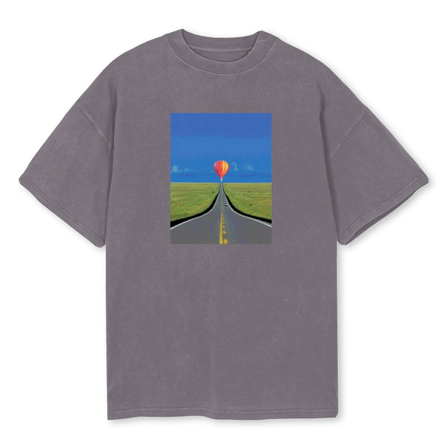 BALLOONPIGMENTTEE Pigment Grey Oversized Tee.