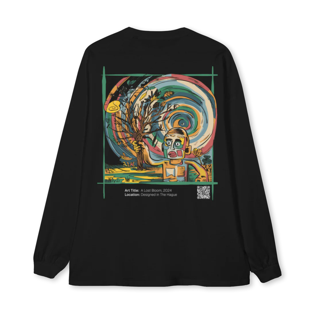 BALOSTBLOOMLSTS Black Oversized LS Tee. - Image 2