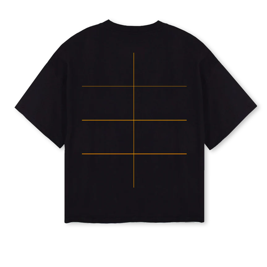 BAMI MOUTH Black Oversized Boxy Tee. - Image 2