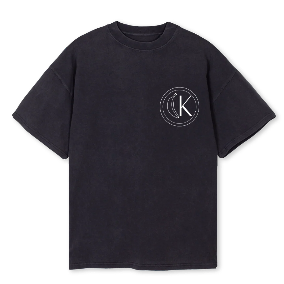 BANANA BTOC Vintage Black Oversized Tee.