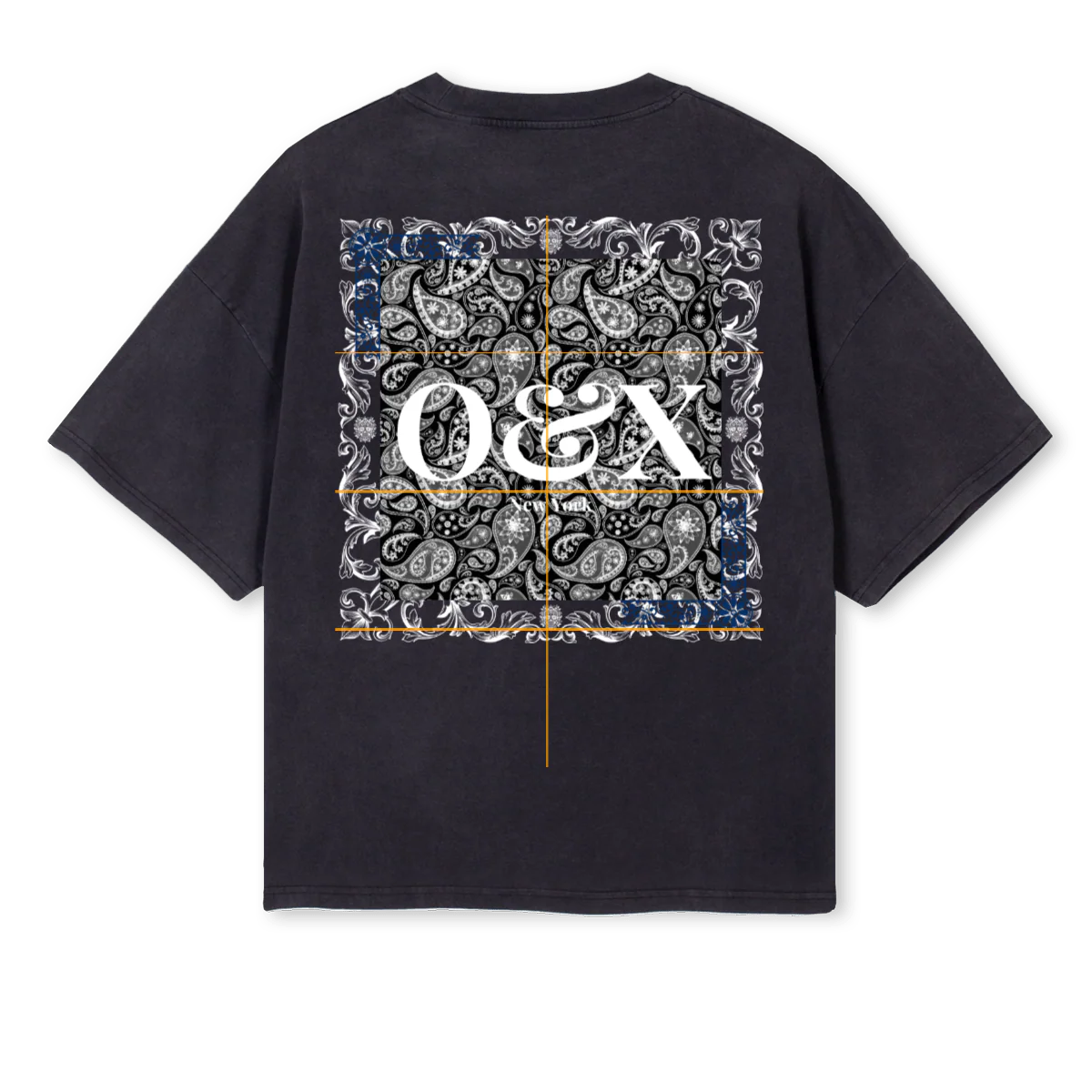BANDANATEETWO Vintage Black Oversized Boxy Tee. - Image 2