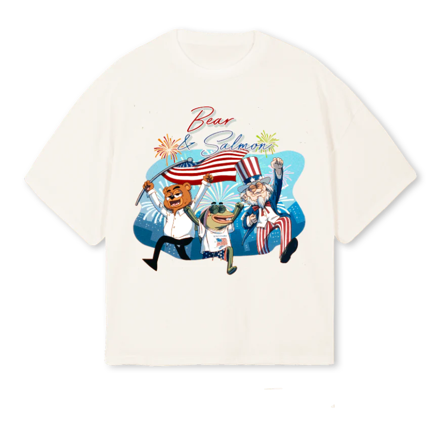 BANDSTEE Vintage White Oversized Boxy Tee.