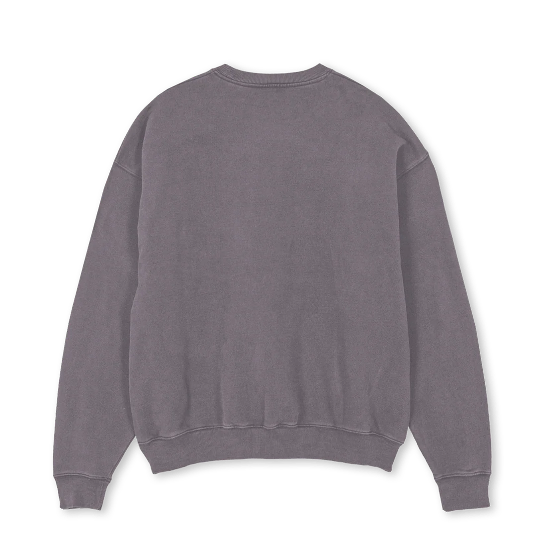 BANKS Pigment Grey Oversized Crewneck Sweater. - Image 2