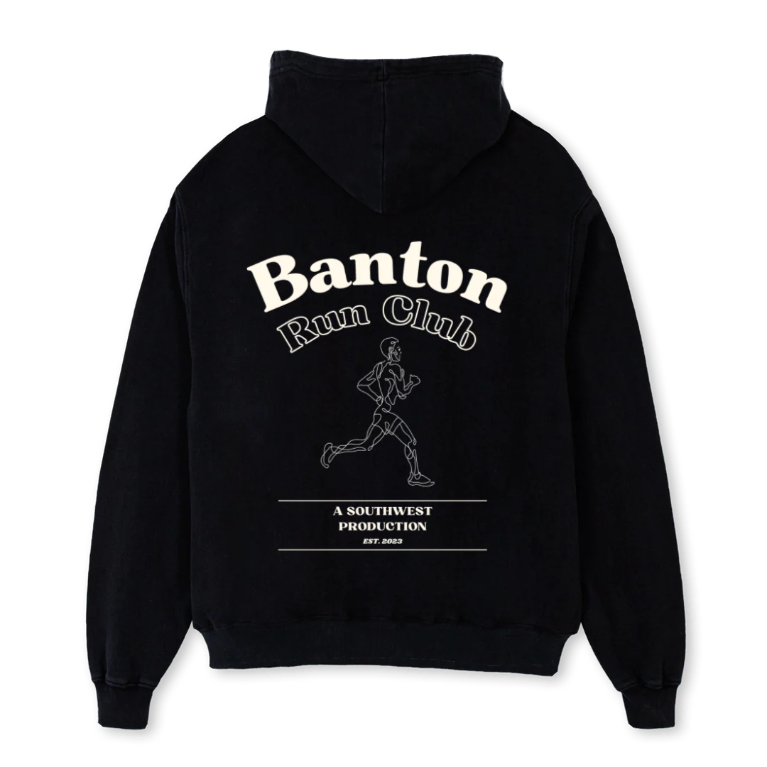 BANTON OSH Black Oversized Hoodie. - Image 2
