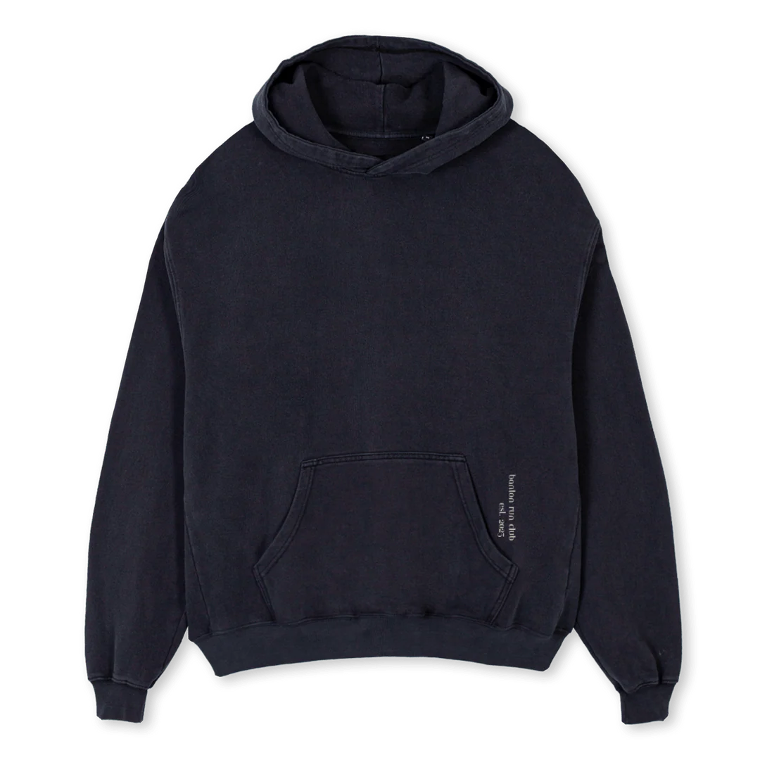 BANTONHOODIEONEM Vintage Black Oversized Hoodie.