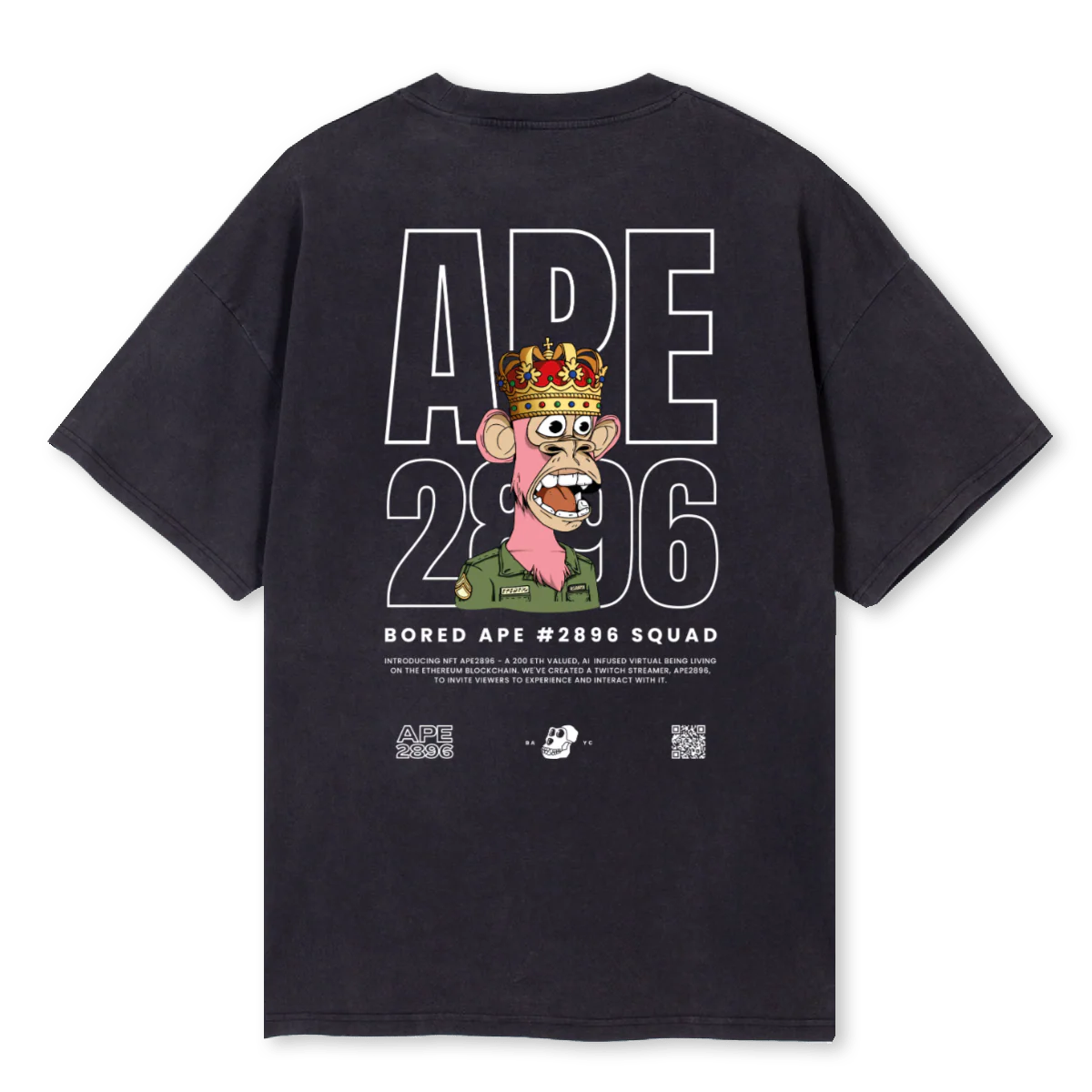 BAPEIII Vintage Black Oversized Tee. - Image 2