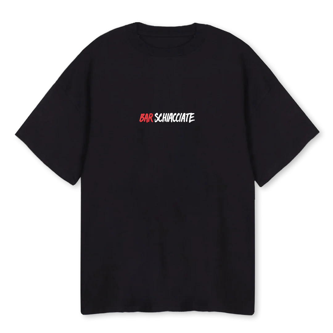 BAR SCHI BLK Black Oversized Tee.