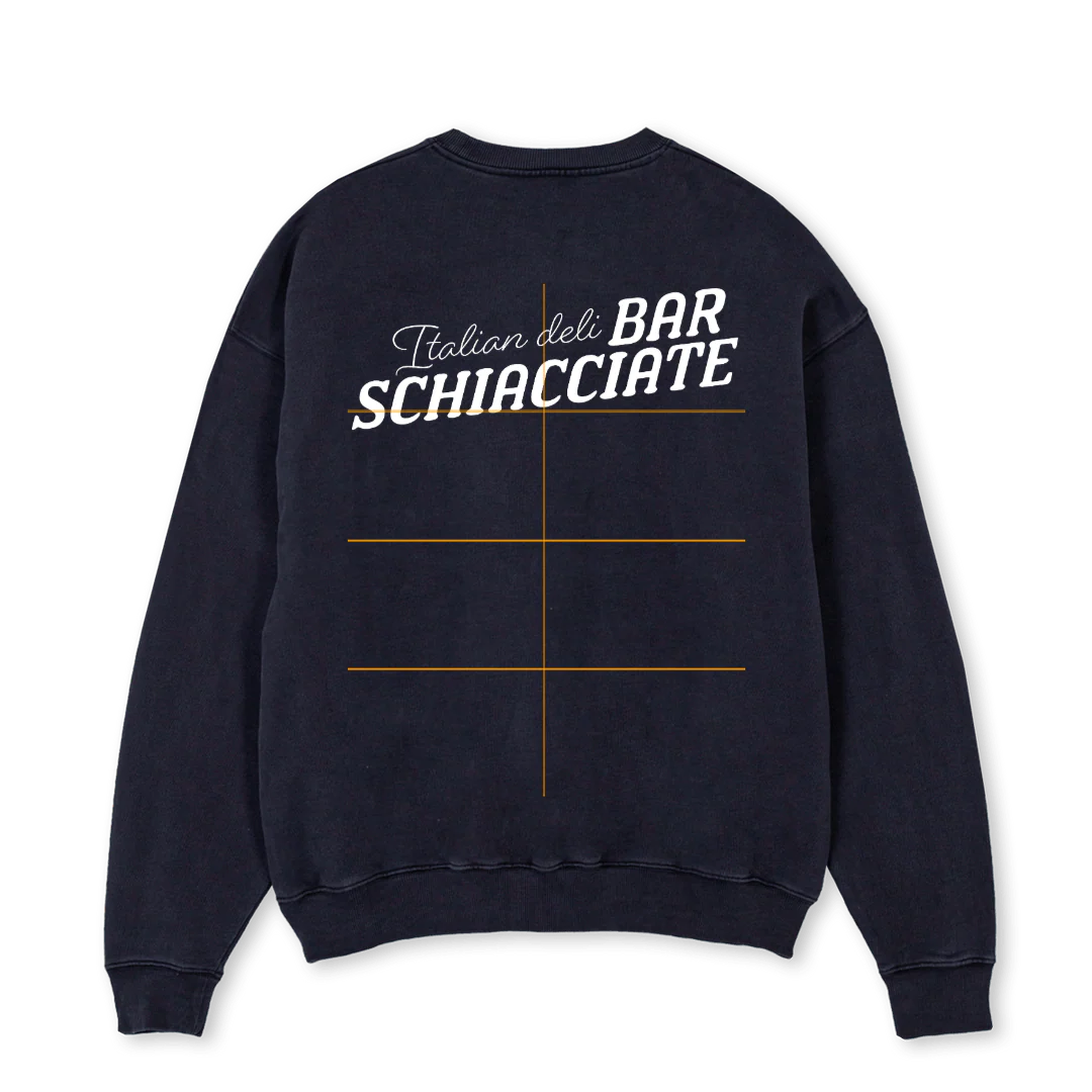 BARSCHIA Vintage Black Oversized Crewneck Sweater. - Image 2