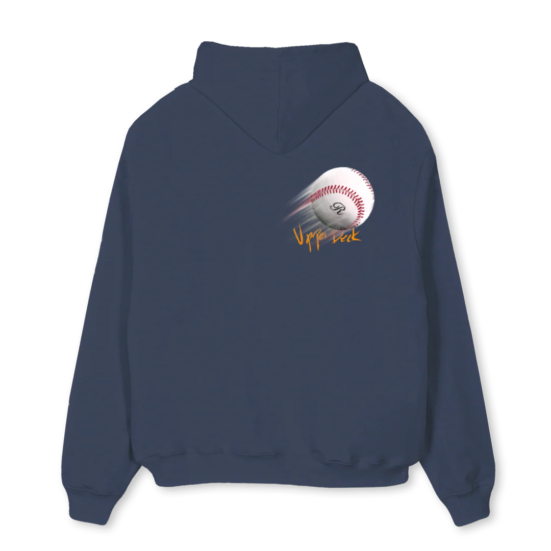 BASE  Navy Blue Oversized Hoodie. - Image 2