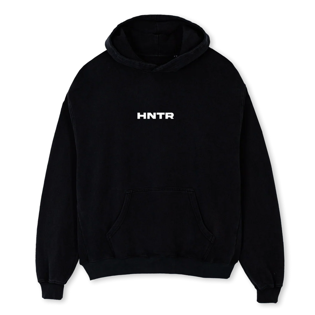 BASEANDLINE OSH Black Oversized Hoodie.