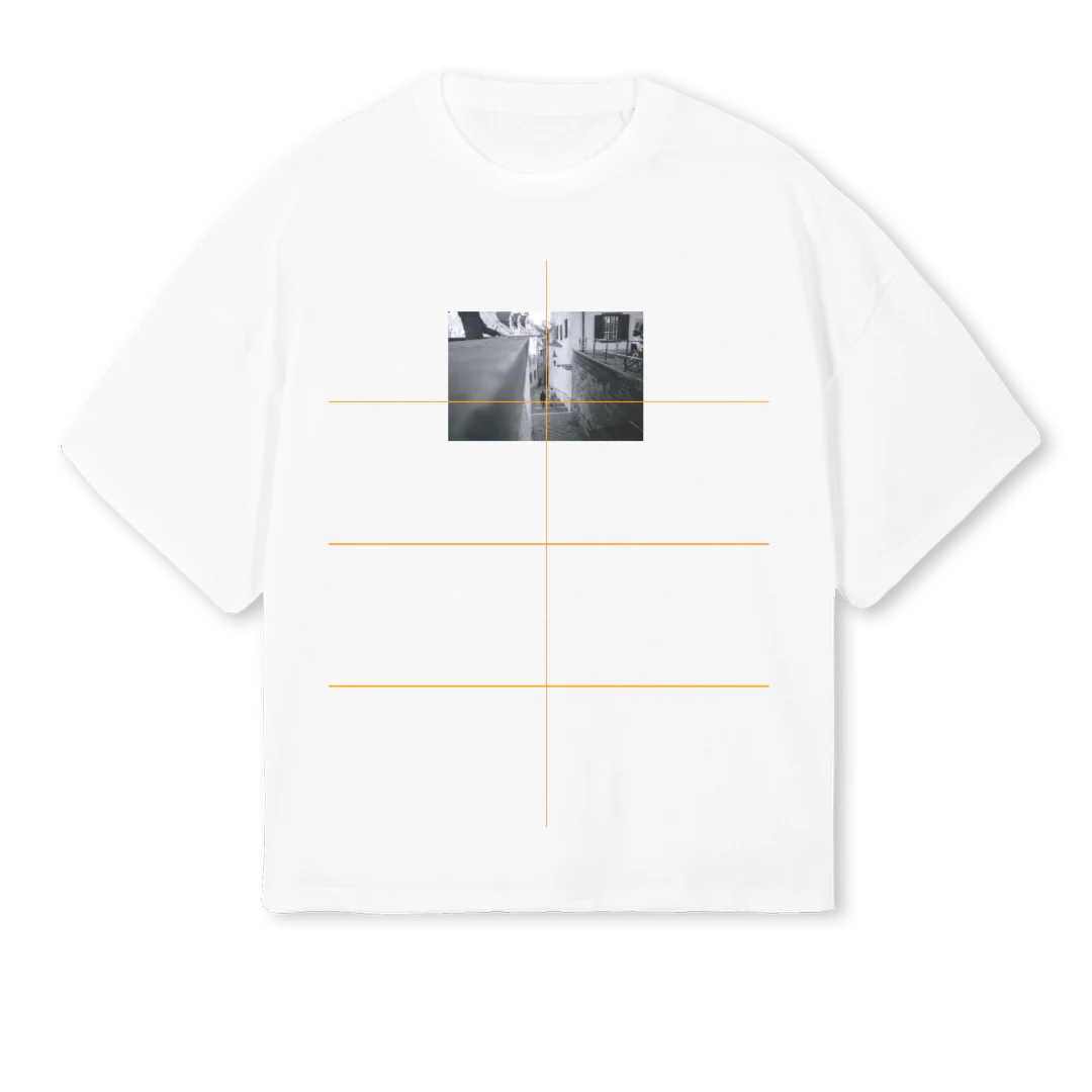 BASEL White Oversized Boxy Tee.