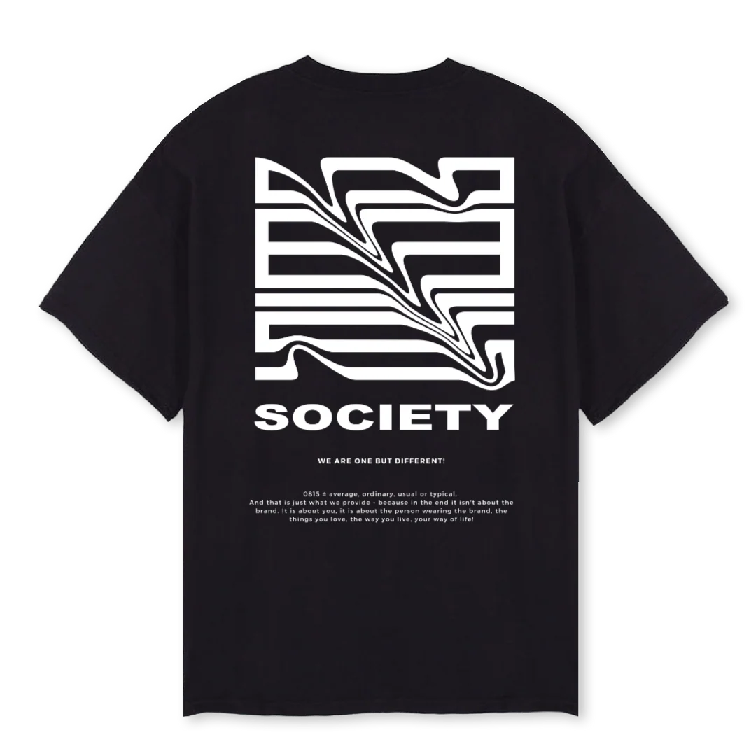 BASESCREWED Black Oversized Tee. - Image 2