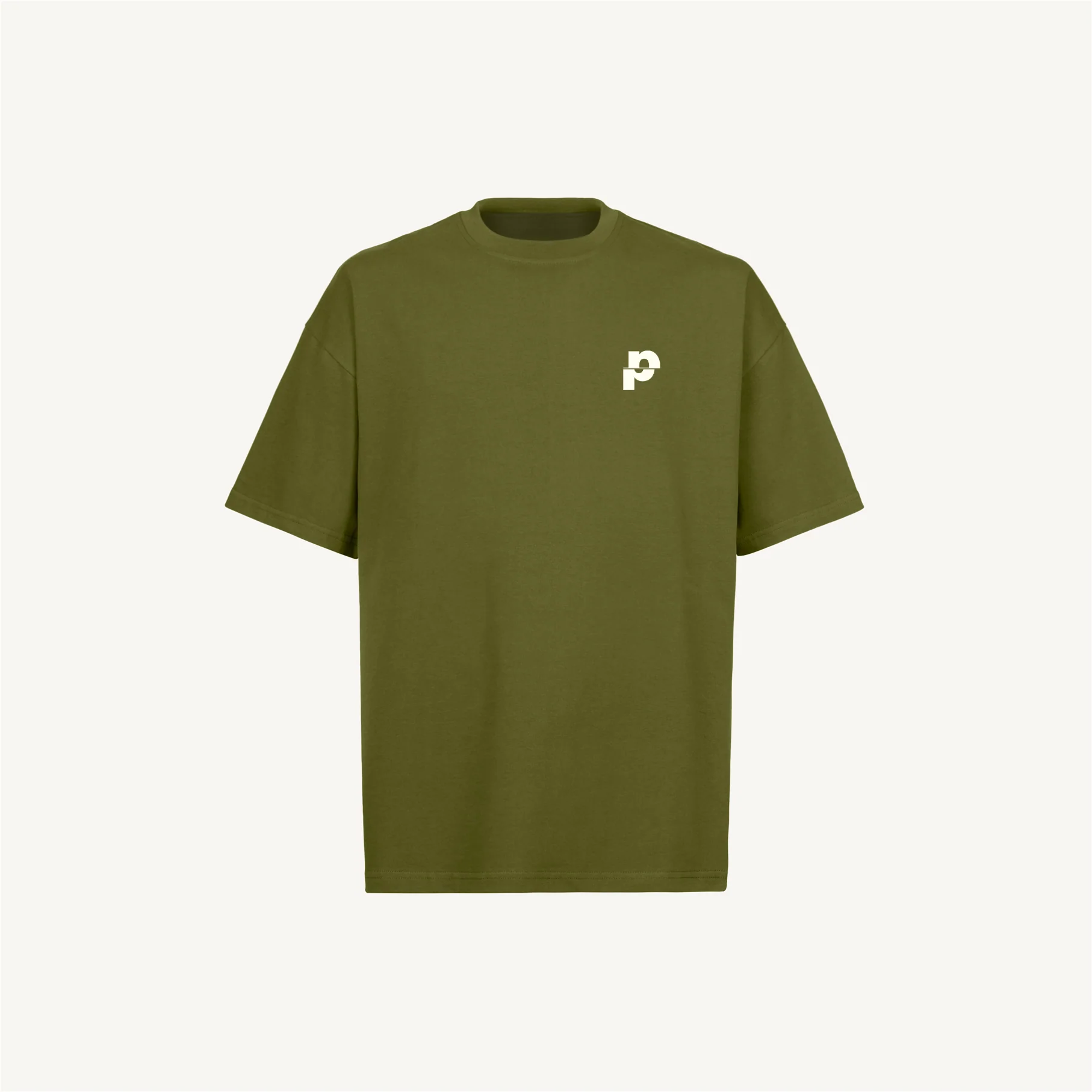 BasicP Kaki Oversized Tee.