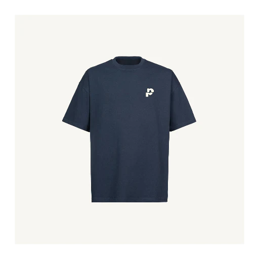 BasicP Navy Blue Oversized Tee.
