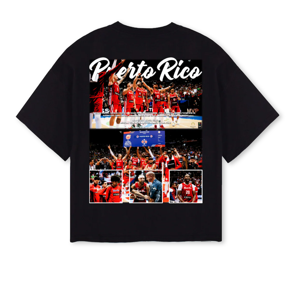 BASKET Black Oversized Boxy Tee. - Image 2