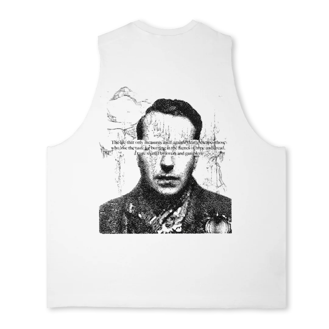 BATAILLE BLAK VEST Bright white Oversized Vest. - Image 2