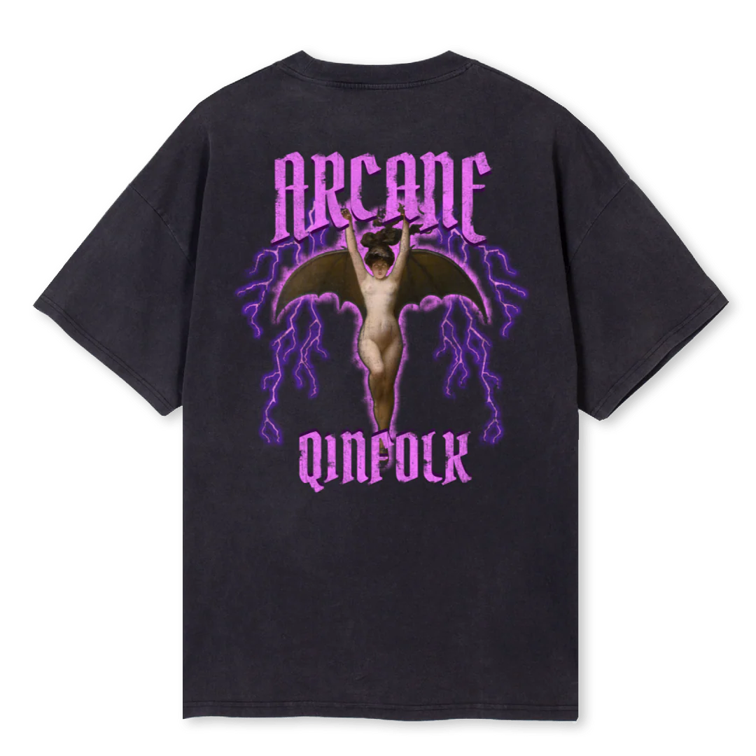 BATXS Vintage Black Oversized Tee. - Image 2