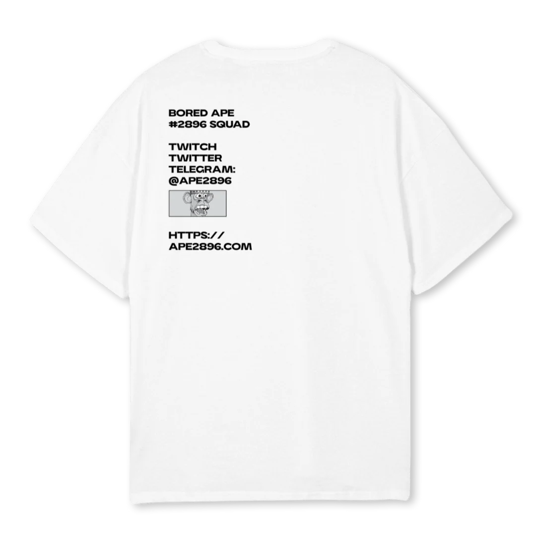 BAW White Oversized Tee. - Image 2