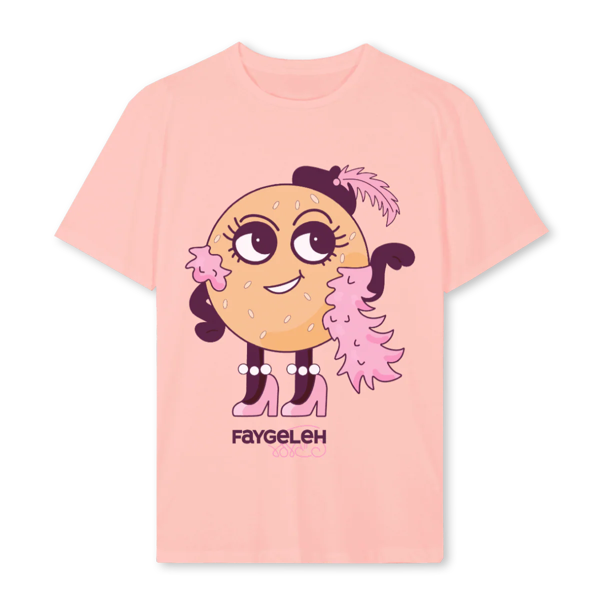 BAYGELEH Pink Clay Regular Tee.