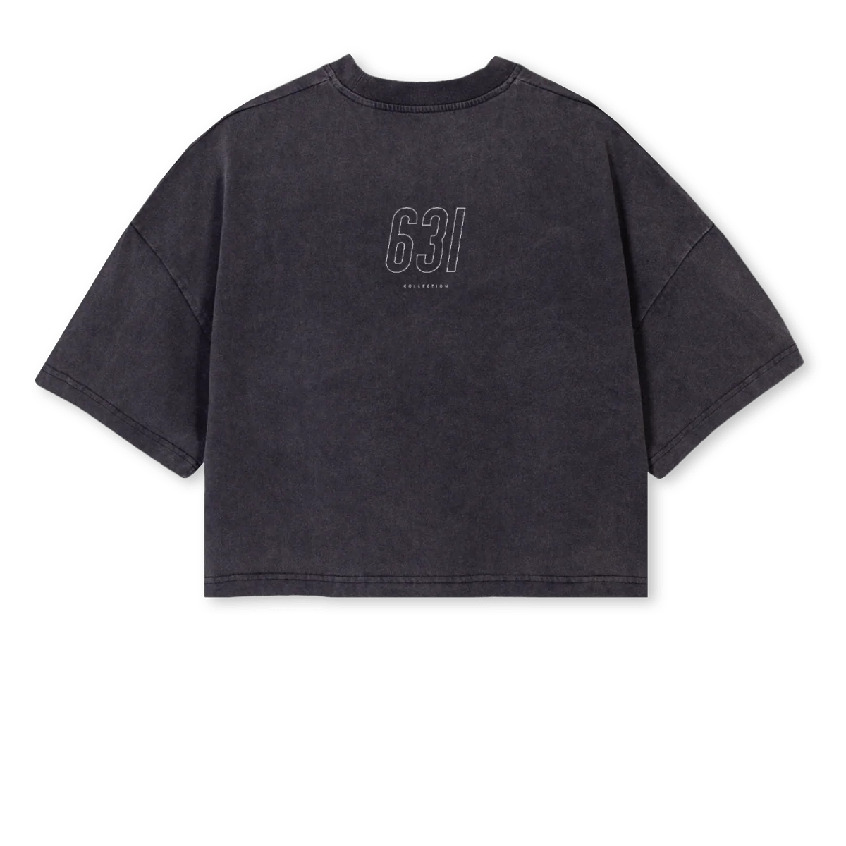 BBCROPPED Vintage Black Cropped Oversized Tee. - Image 2