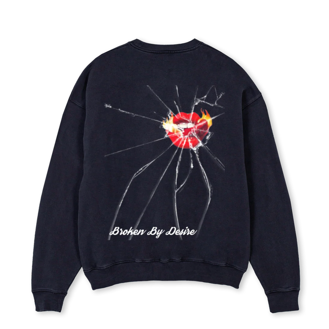 BBD Vintage Black Oversized Crewneck Sweater. - Image 2