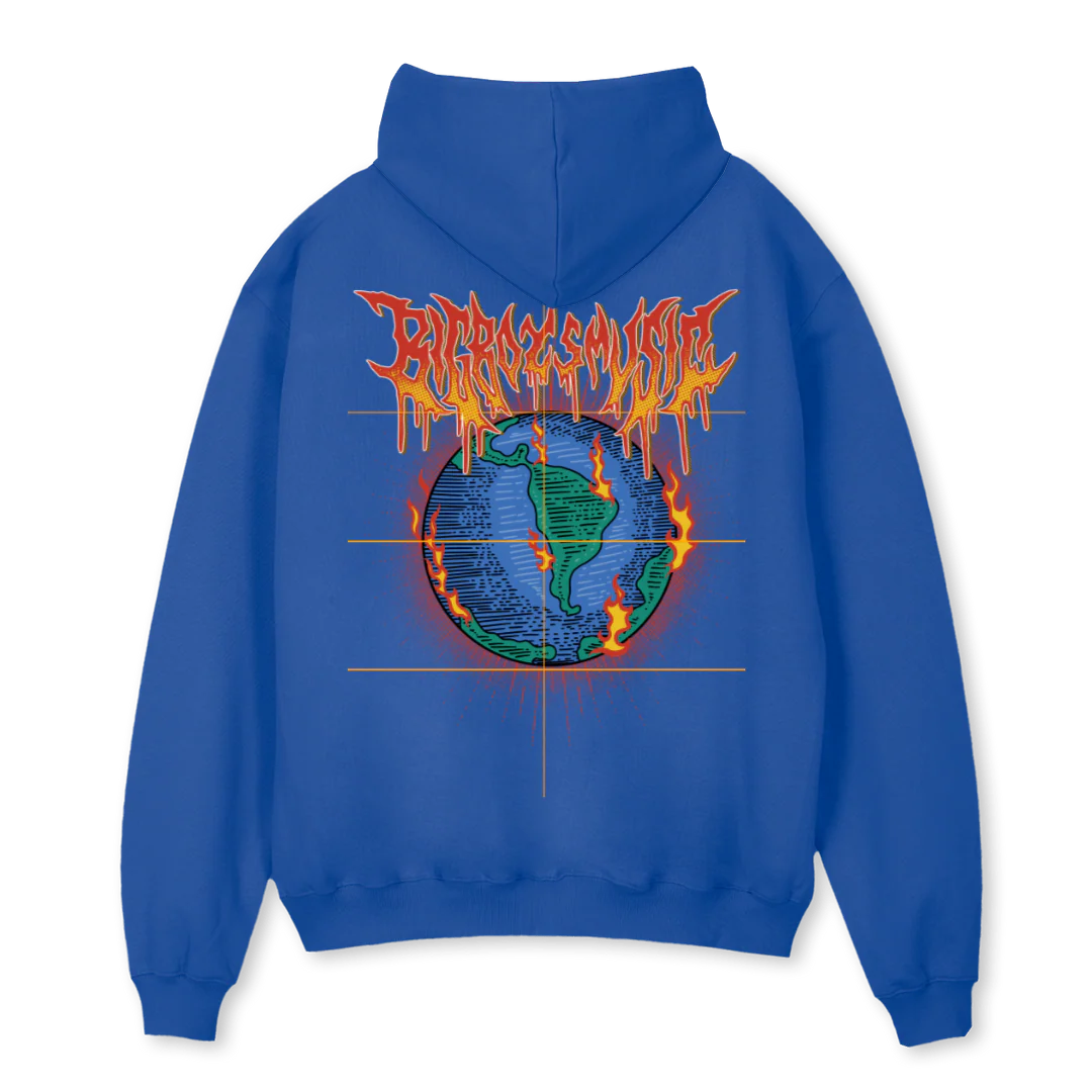 BBWORLD Cobalt Blue Oversized Hoodie. - Image 2