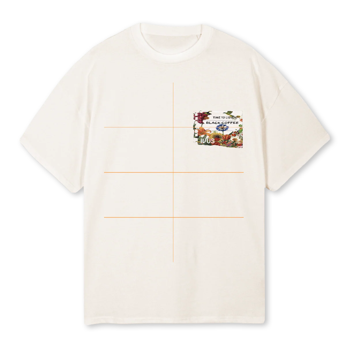 BCOFFEETEE Vintage White Oversized Tee.